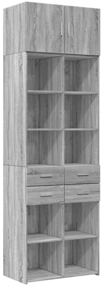 vidaXL Hochschrank Grau Sonoma 70x42,5x225 cm Holzwerkstoff 3281341 Bild 1