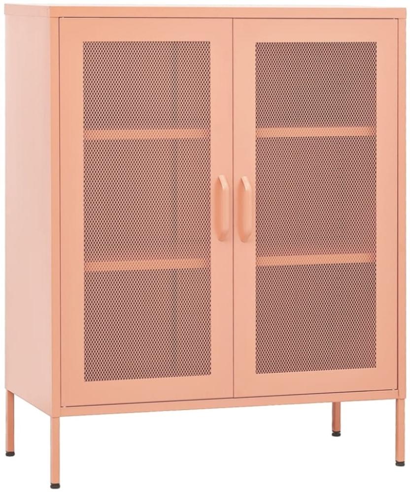 vidaXL Lagerschrank Rosa 80x35x101,5 cm Stahl [336175] Bild 1