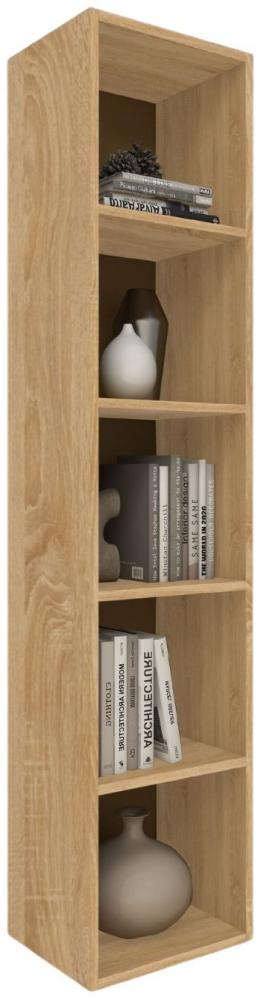 Coemo Standregal Alpha 185 aus Holz 5 Etagen Natur Sonoma Bild 1