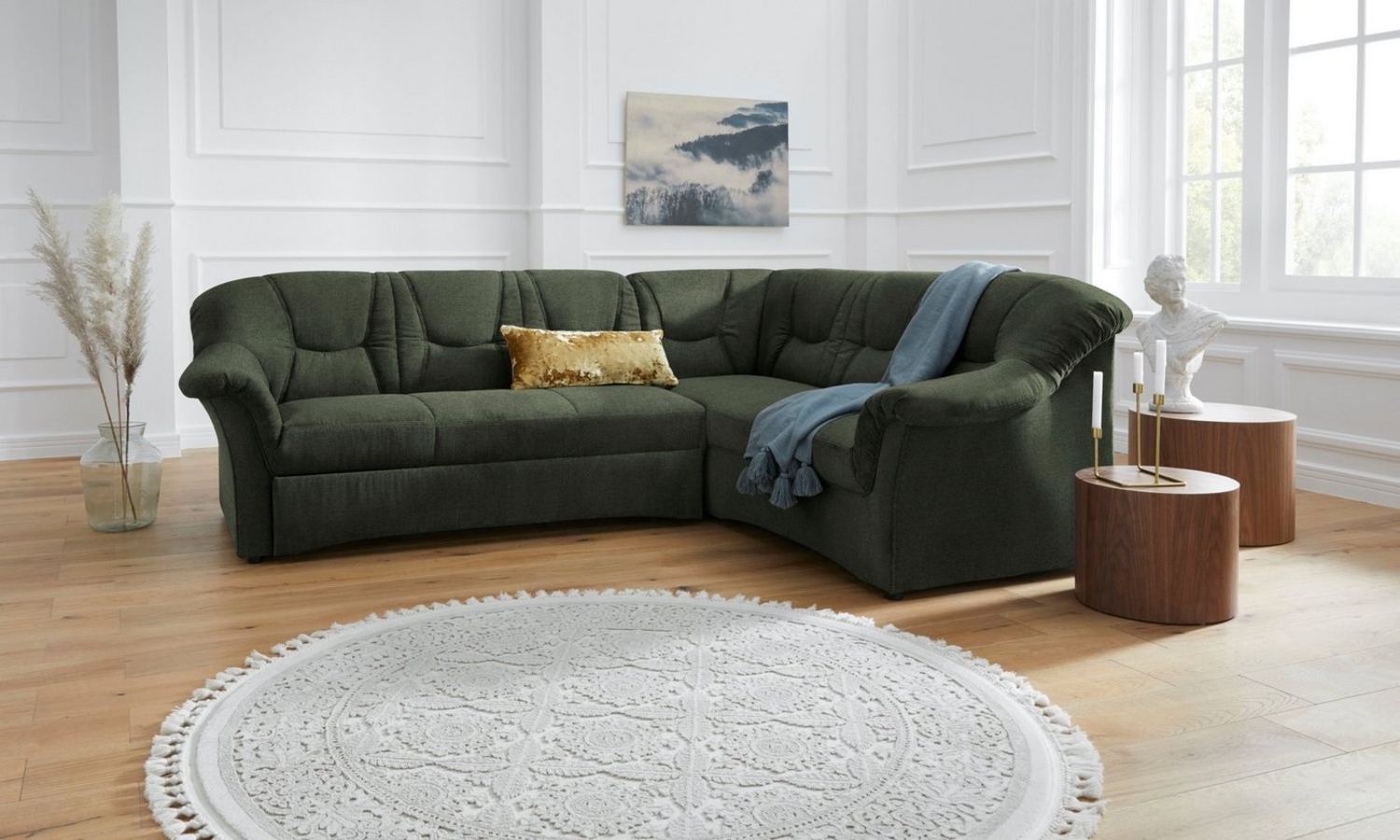 DOMO collection Ecksofa Sarafina L-Form, wahlweise mit Bettfunktion, optional mit Federkern Bild 1