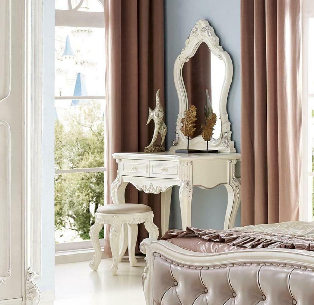 Schminktisch Spiegel Luxus Konsole Kommode Hocker Schlafzimmer Barock Bild 1
