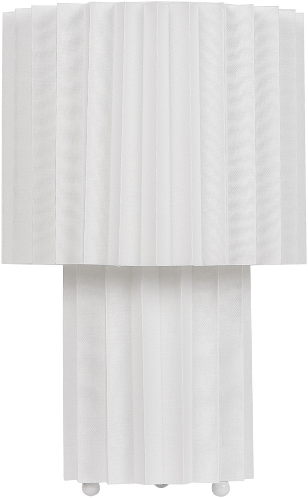 Tischlampe ALFEIOS Leinen Weiß Bild 1