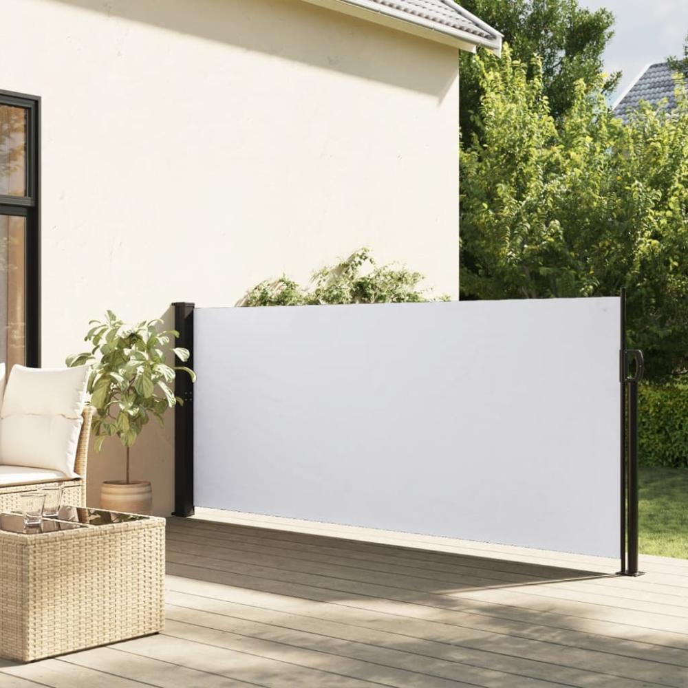 vidaXL Seitenmarkise Ausziehbar Weiß 100x300 cm 4004271 Bild 1