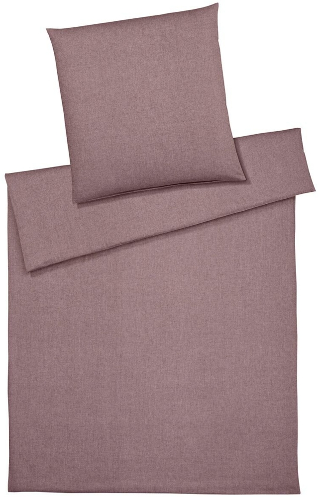 elegante Soft-Flanell Bettwäsche Smoothie red | Kissenbezug einzeln 40x80 cm Bild 1