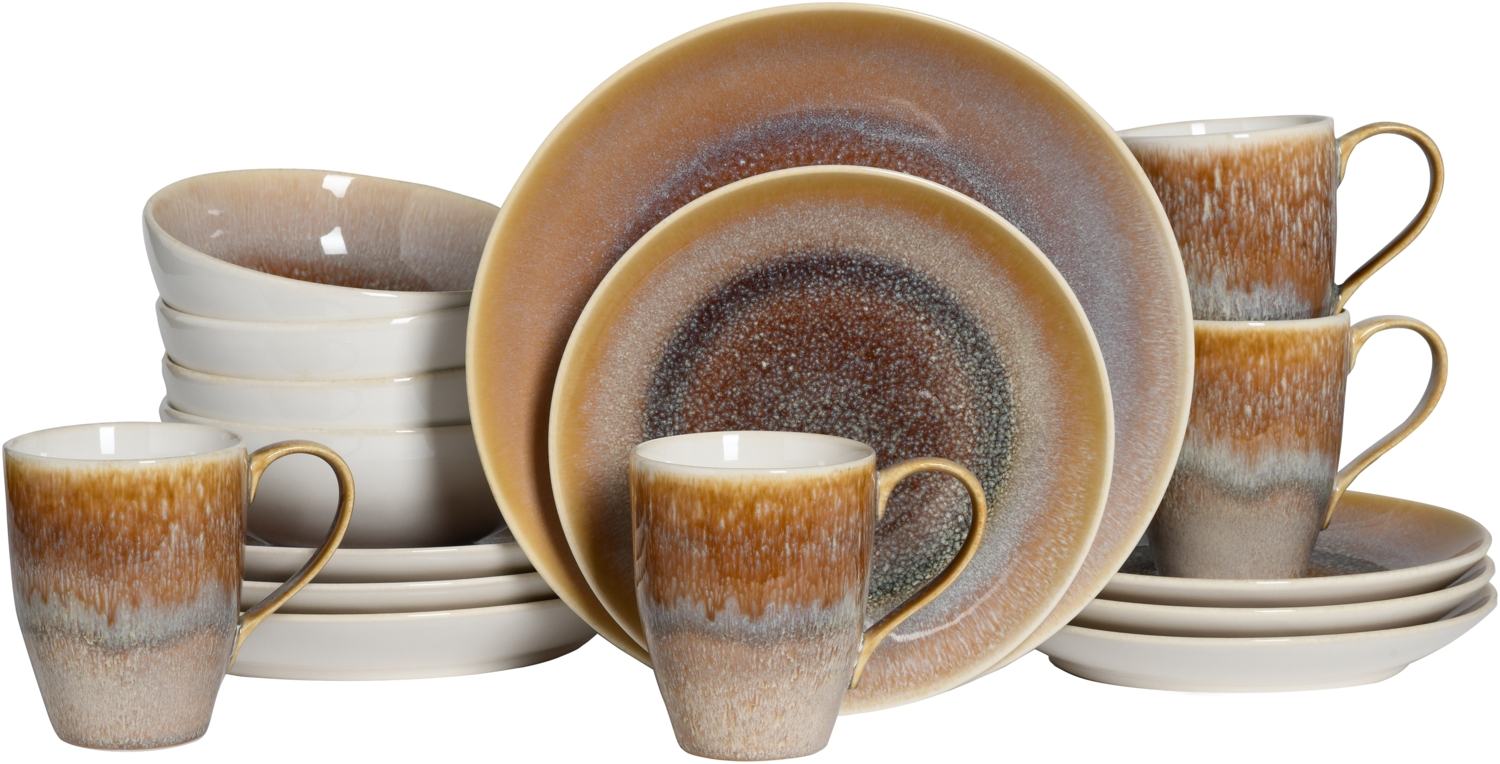 CreaTable 24304 Serie Caldera Sand, Kombiservice 16-tlg Bild 1