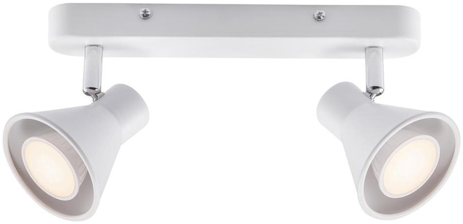 Nordlux Skandinavische Leuchten EIK 2-Spot GU10 Weiss, 45770101 Bild 1