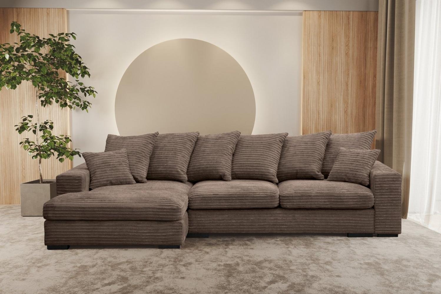 Kaiser Möbel Ottomane Ecksofa Sofa L-form, Couch L-form Gabon stoff Zoom Ottomane Bild 1