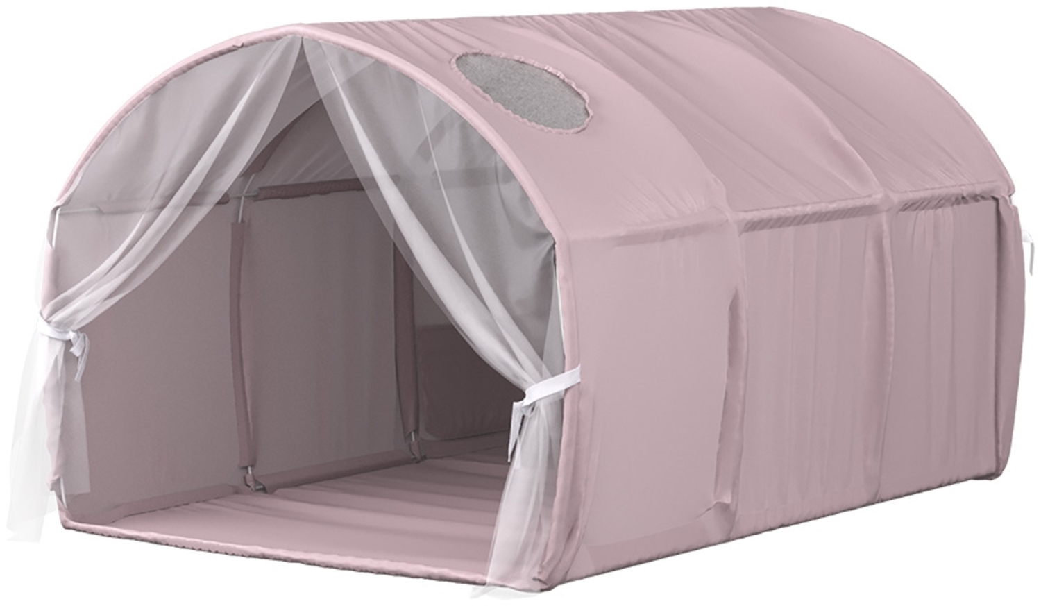 Tunnelzelt Kubby Rosa 100 x 80 cm mit Fenster und Netz Vitalispa Bild 1