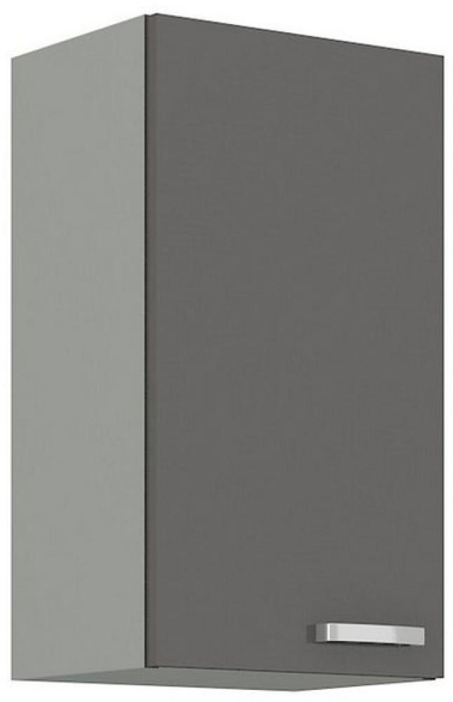 Küchen Hängeschrank 40 Hochglanz Grau Küchenzeile Küchenblock Küche Grey Bianca Bild 1