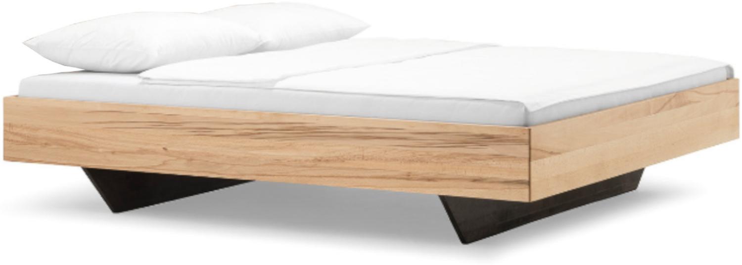 Dico Buche Massivholz Bettrahmen Cloud 003.27 ohne Kopfteil, durchgehende Lamelle, Schwebeoptik Komf Größe: 200x200 cm Bild 1