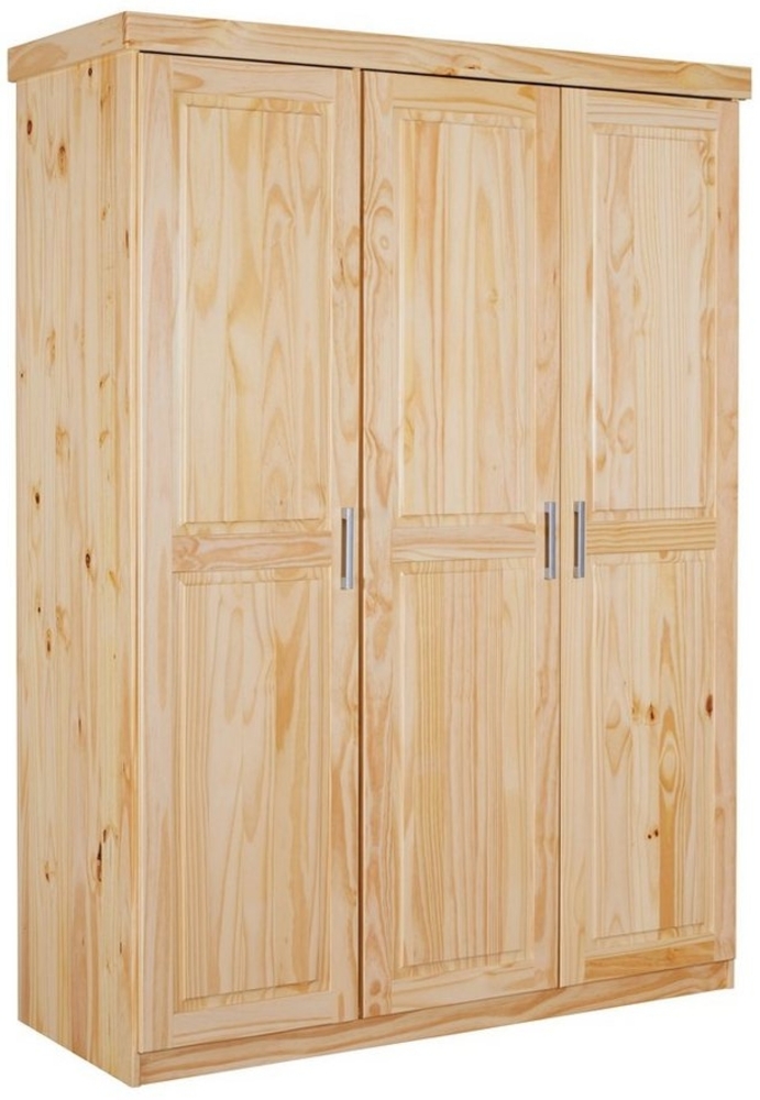 Kleiderschrank Pelle 3 Türen Kiefer natur lackiert Bild 1