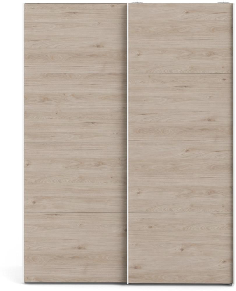 Veto Schiebetürenschrank 150cm weiß Hickory Kleiderschrank Schwebetüren Schrank Bild 1