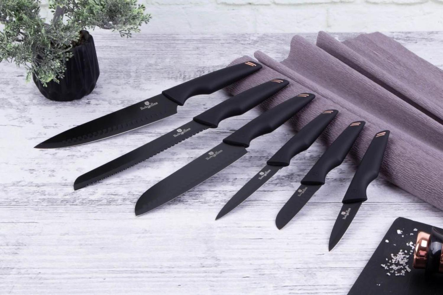 Berlinger Haus BH/2593 Black Rose & Monaco Collection Messer Set 6-tlg. in schwarz Bild 1