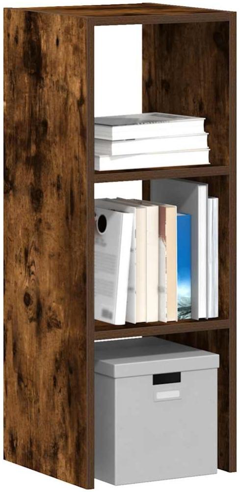 vidaXL Bücherregal Stapelbar Räuchereiche 30x30x80 cm Holzwerkstoff 858811 Bild 1