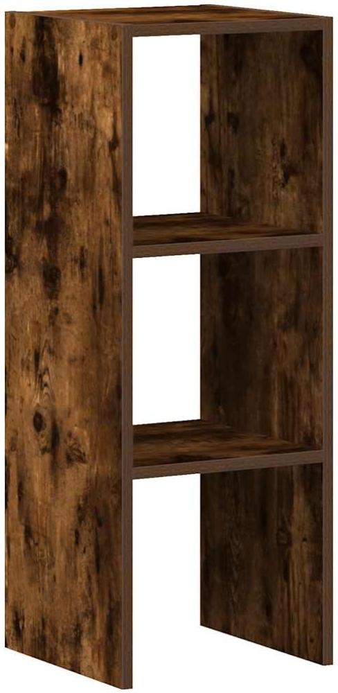 vidaXL Bücherregal Stapelbar Räuchereiche 30x30x80 cm Holzwerkstoff 858811 Bild 1