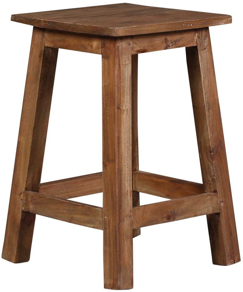 Teakholz Hocker Rocco, Teakholz, 29 x 29 x 48 cm Bild 1