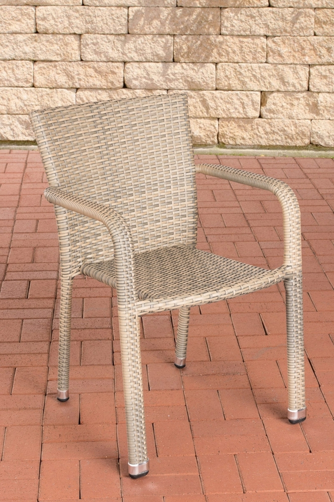 CLP Polyrattan Stapelstuhl Leonie,natura Bild 1