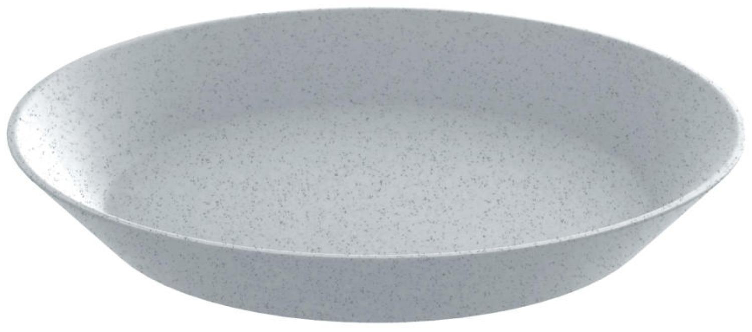 Koziol Tiefer Teller Connect, Suppenteller, Servierteller, Thermoplastischer Kunststoff, Organic Grey, 24 cm, 3143670 Bild 1