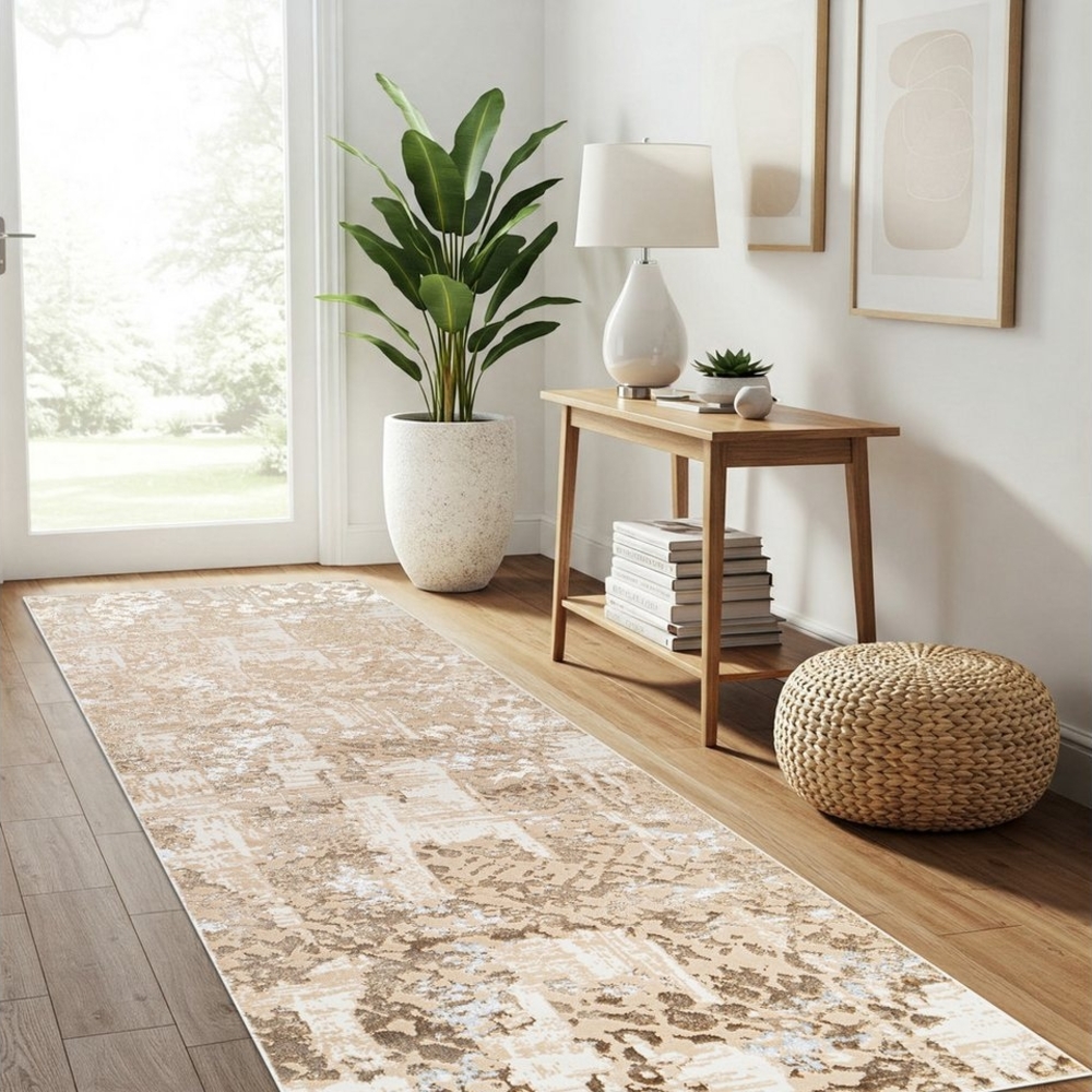 Tapiso Läufer CRYSTAL, rechteckig, Höhe: 8 mm, Wohnzimmer, Schlafzimmer, modern Design Bild 1