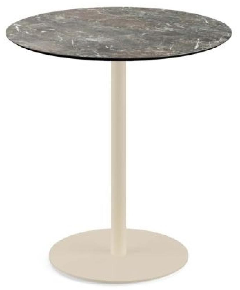 Urban Terrassentisch Sand Gestell + Galaxy Marble Hpl Ø70 Cm Bild 1