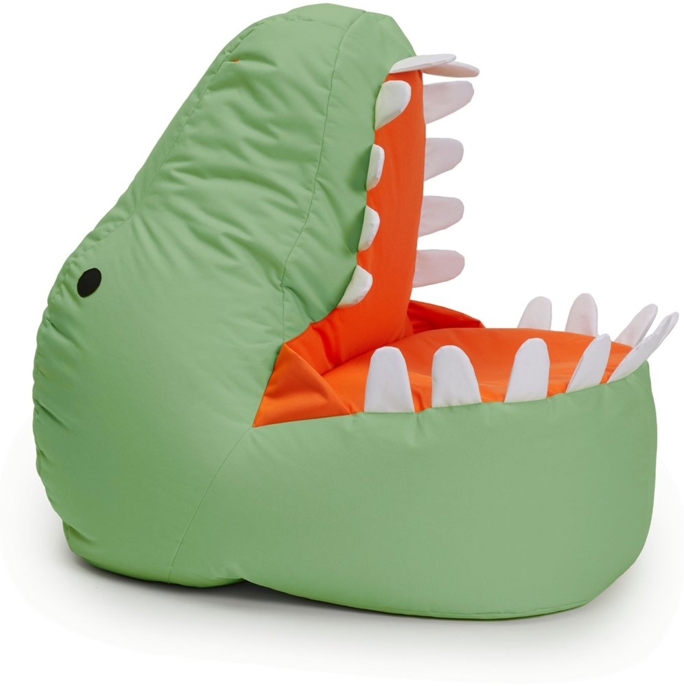 LUMALAND Kindersitzsack Animal Line Dino (270 L) - indoor & outdoor - Pastell Grün Bild 1