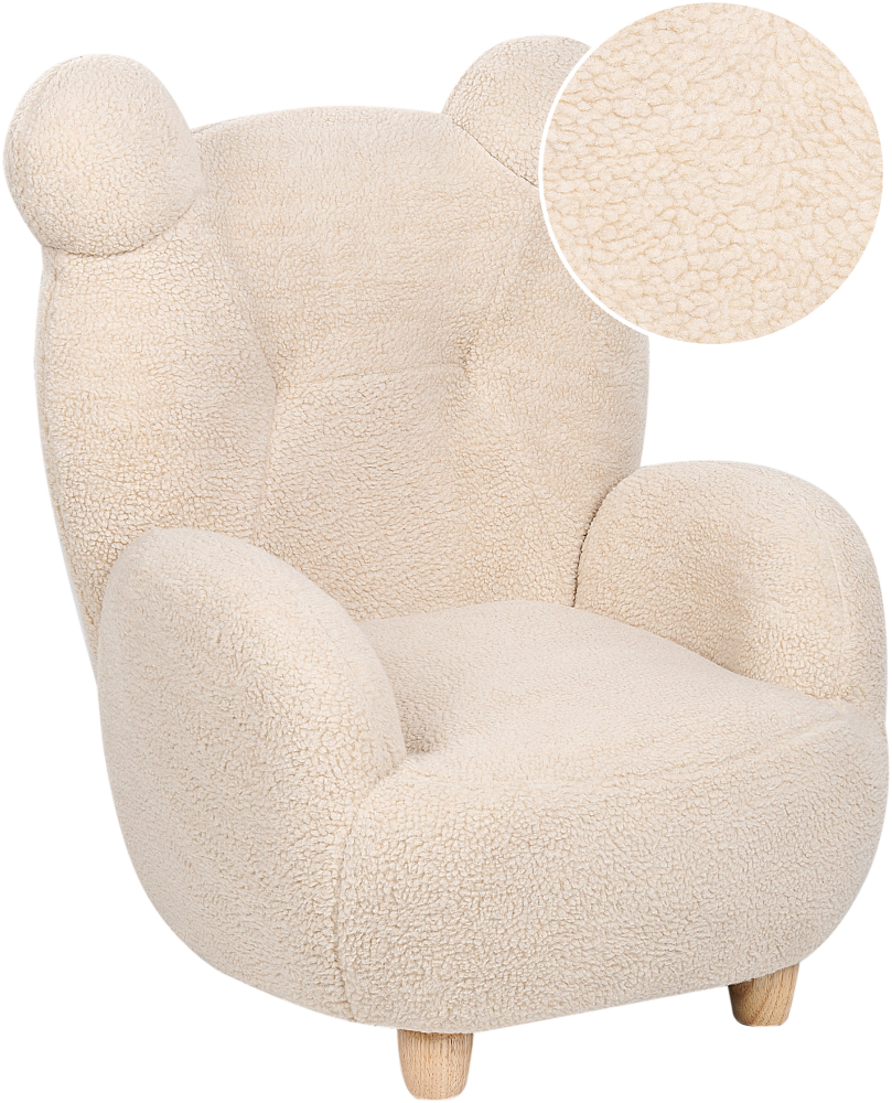 Kindersessel MELBU Stoff Beige Bild 1