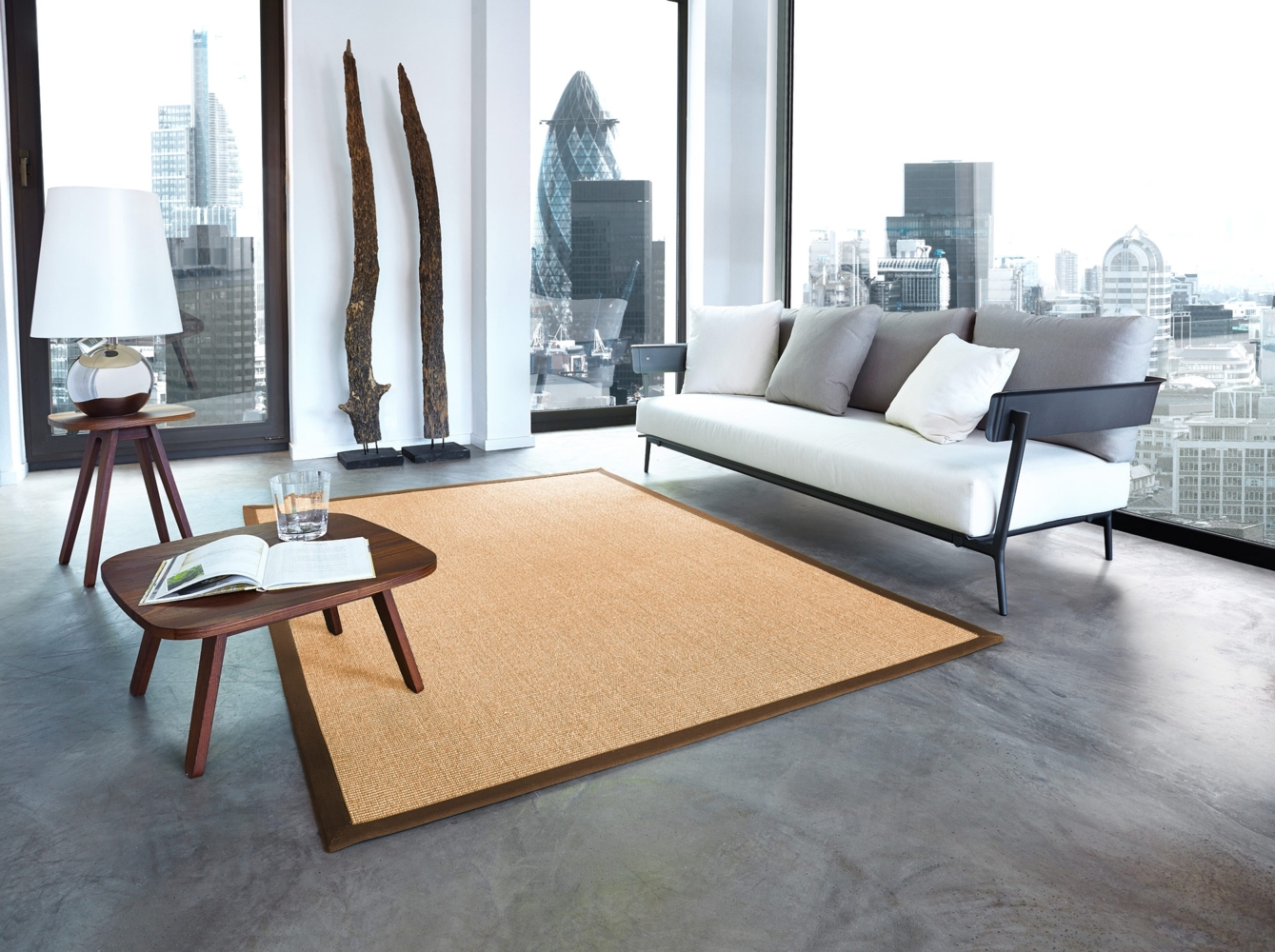 Sisal Premium Teppich ASTRA Manaus chablis/coffee 250x300cm Bild 1