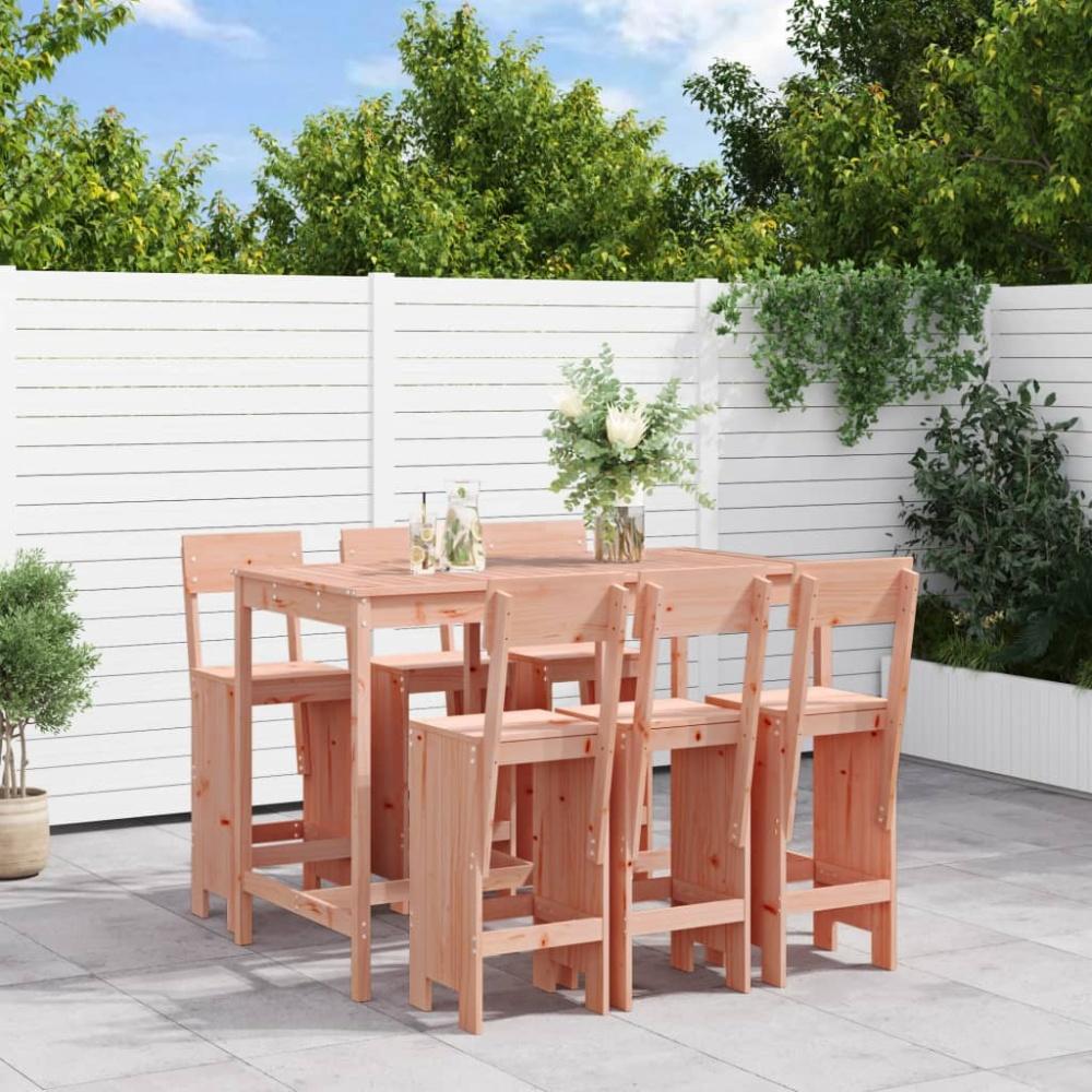 vidaXL 7-tlg. Gartenbar-Set Massivholz Douglasie 3157816 Bild 1