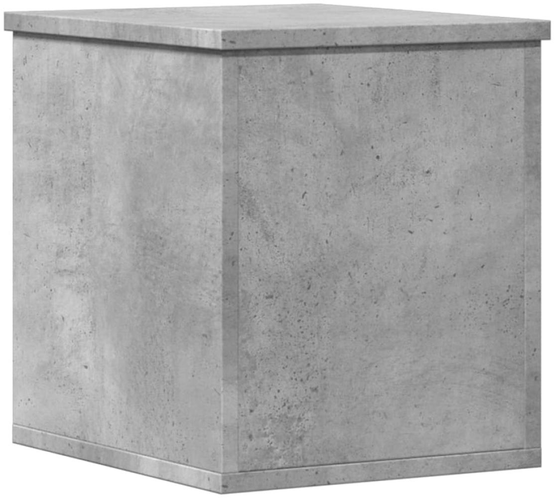 Truhe Betongrau 30x35x35 cm Holzwerkstoff 840670 Bild 1