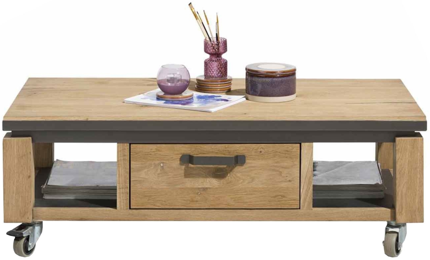 Couchtisch Farmland, Holzfarben, 120 x 40 x 60 cm Bild 1