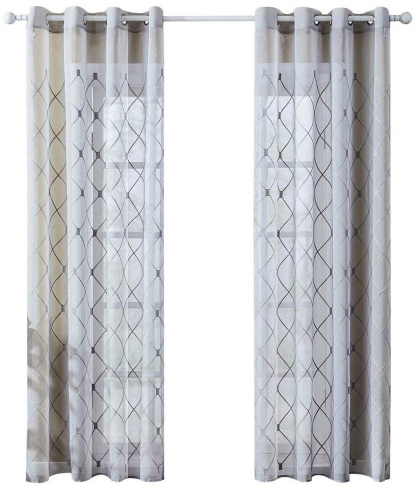 BYSURE Gardine, Ösen (2 St), transparent, Voile, Modern Gardine Leinenoptik Bild 1
