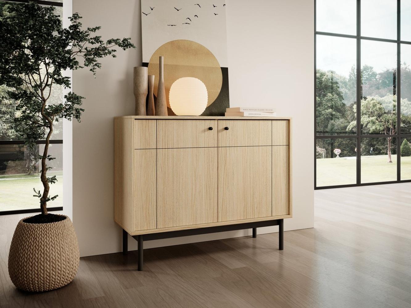 MOEBLO Kommode Ismene - K104 (Sideboard Wohnzimmer Kommode Schlafzimmer Komodenschrank Highboard), (BxHxT):104x84x39 cm Bild 1