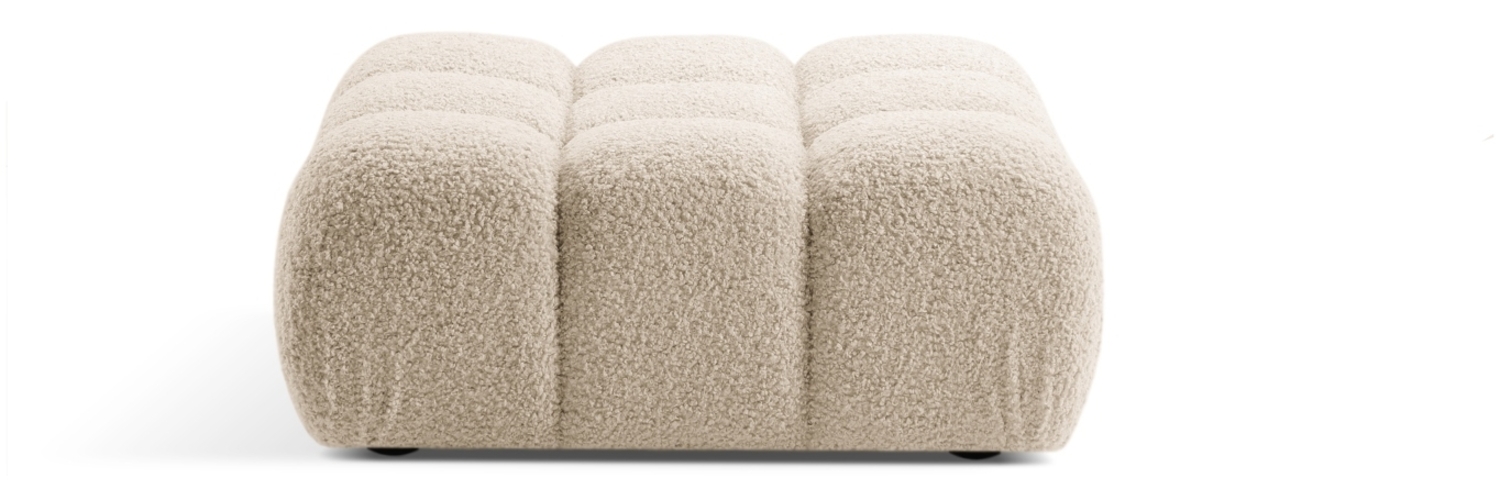 Micadoni Hocker Bellis Boucle Helles Beige Bild 1