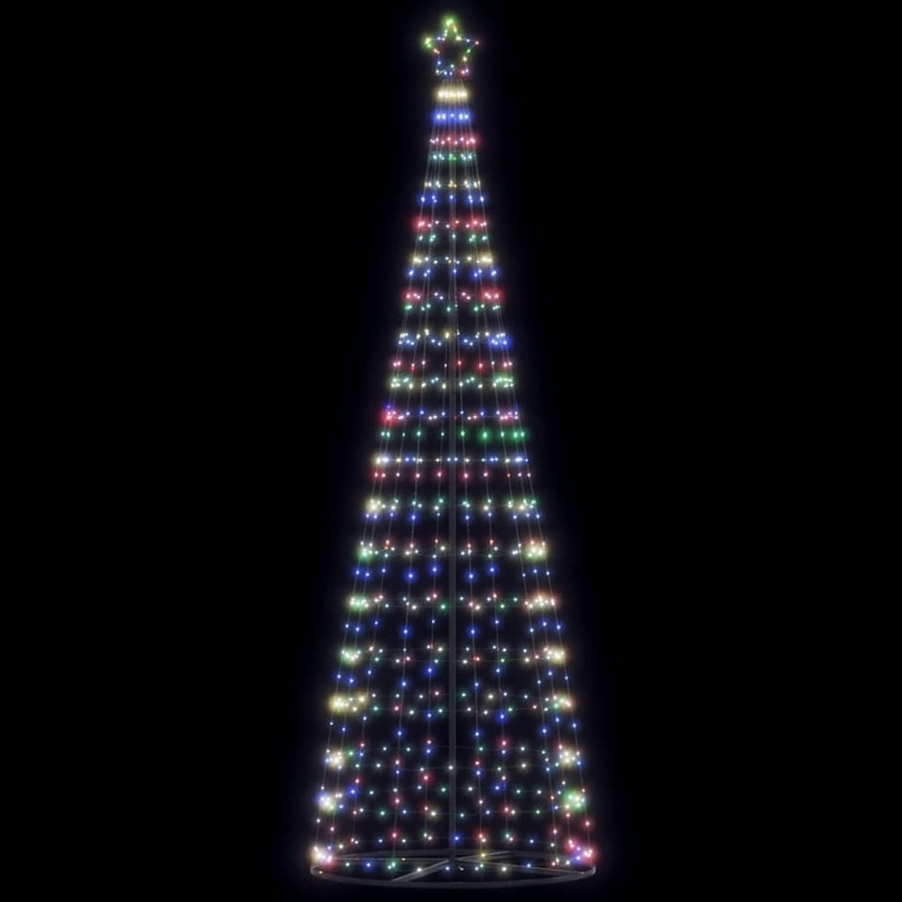 vidaXL Weihnachtsbaum Kegelform 550 LEDs Mehrfarbig 304 cm 4016455 Bild 1