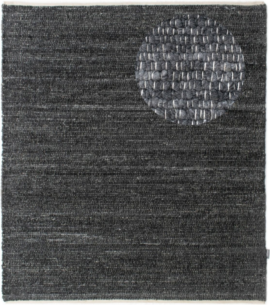 Morgenland Kelim Teppich - Trendy - Toska - quadratisch - 200x200 - Anthrazit Bild 1