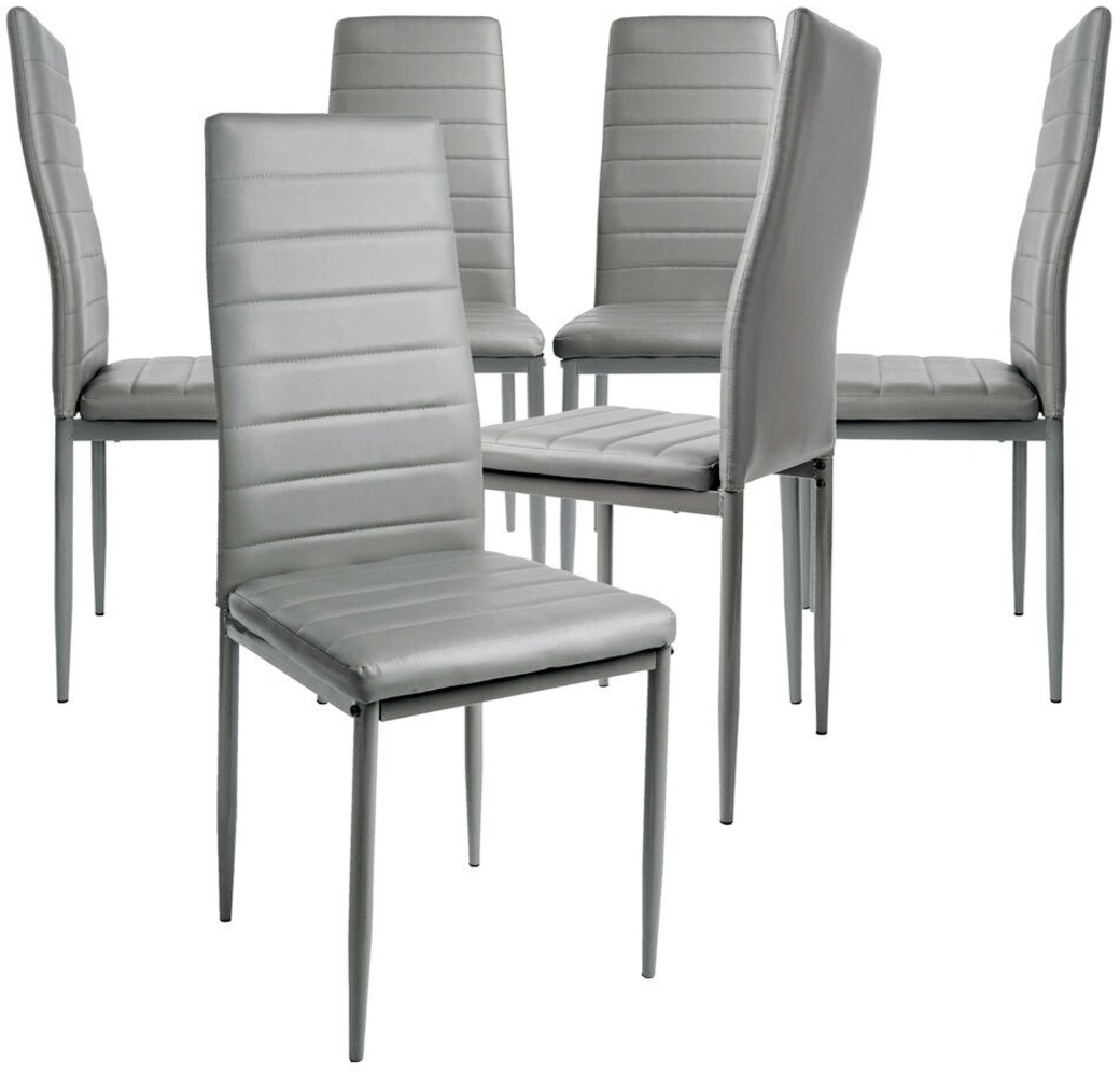 TRISENS Esszimmerstuhl Gabi (2, 4, 6 Stühle nach der Wahl, 6 St), Küchenstuhl mit abgestepptem Bezug in Lederoptik mit Metallbeinen Bild 1