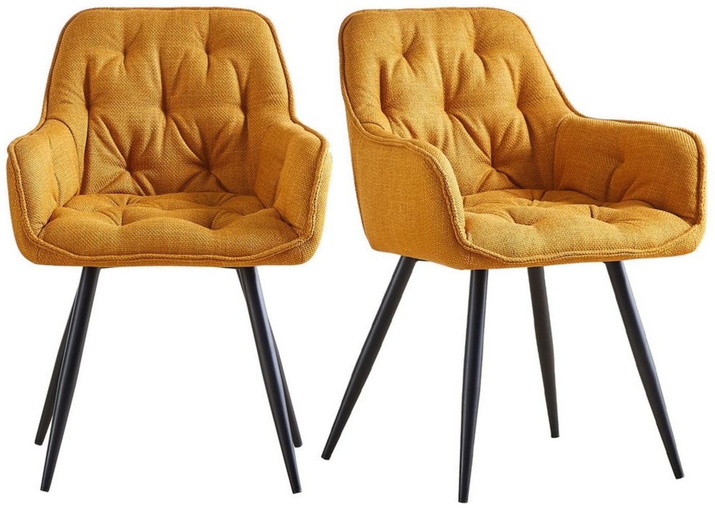 JYMTOM Esszimmerstuhl mit dickem Samtstoff gepolsterter Sitz, Armlehnen und Rückenlehne (2 St), als Tee-/Lese-Eckstuhl oder als Schreibtischstuhl Bild 1