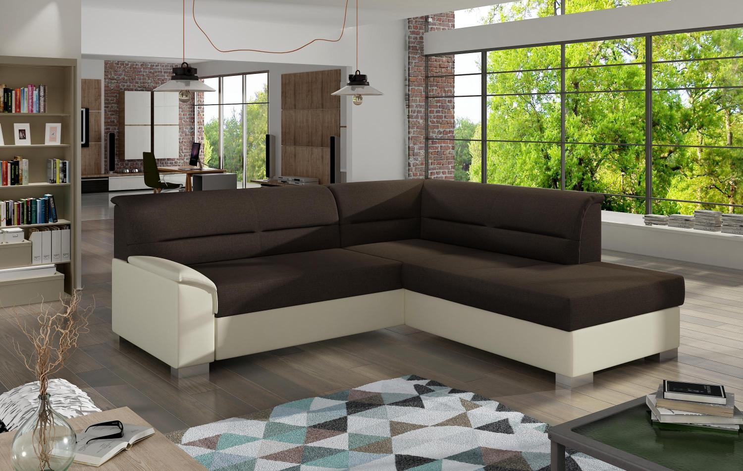 Wohnideebilder Bergen Braun Ecksofas & Eckcouches BR01 Bild 1