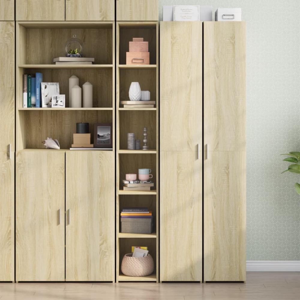 vidaXL Highboard Sonoma-Eiche 30x41x185 cm Holzwerkstoff 846413 Bild 1