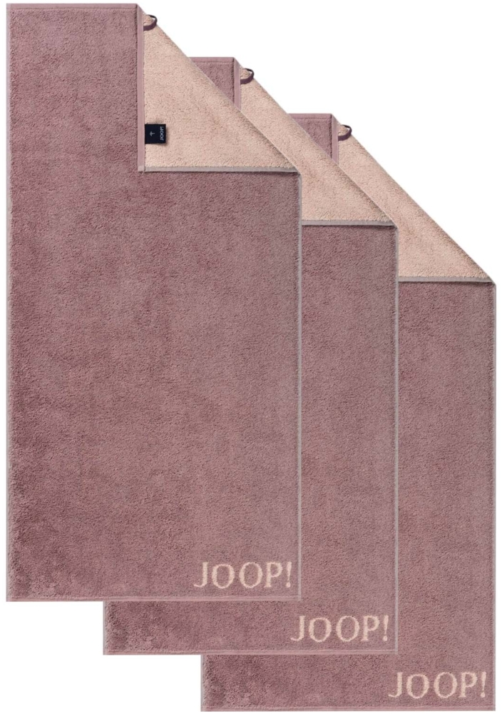 JOOP! Handtuch Classic / Infinity Kollektion, 3er Pack - Walkfrottier Rosa 50x100cm Bild 1