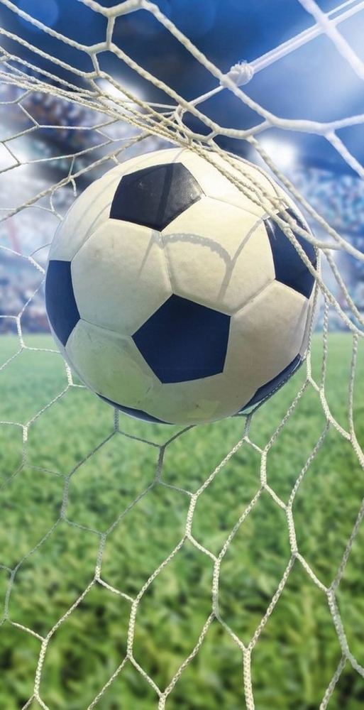 Kinderstrandtuch SANDER, Motiv: Fußball, 75 x 150 cm Bild 1