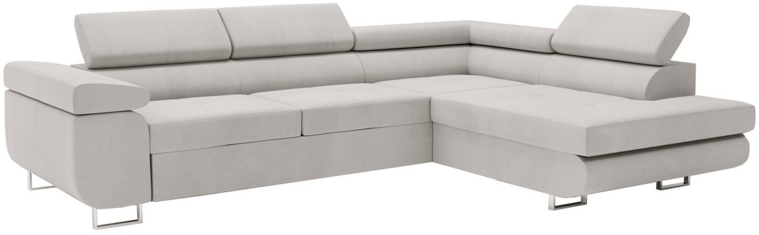 MOEBLO Ecksofa BUZZ L, mit Schlaffunktion, mit Bettkasten Funktionalität Polsterecke, Modulares Sofa Hochwertige Materialien, (BxHxT): 275 x 90 x 202 cm Bild 1