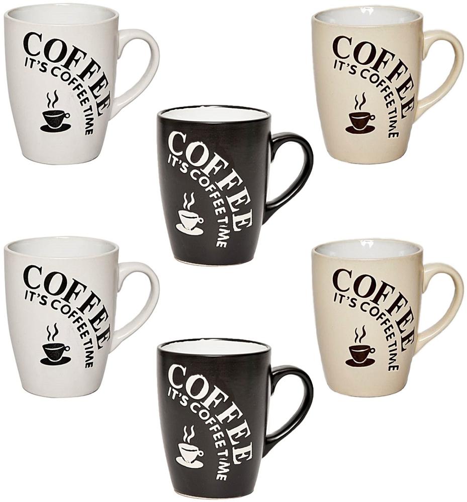 6x Set Tasse Tassen 180 ml Kaffeetasse Espresso Becher Keramik Kaffee Mug Coffee Bild 1