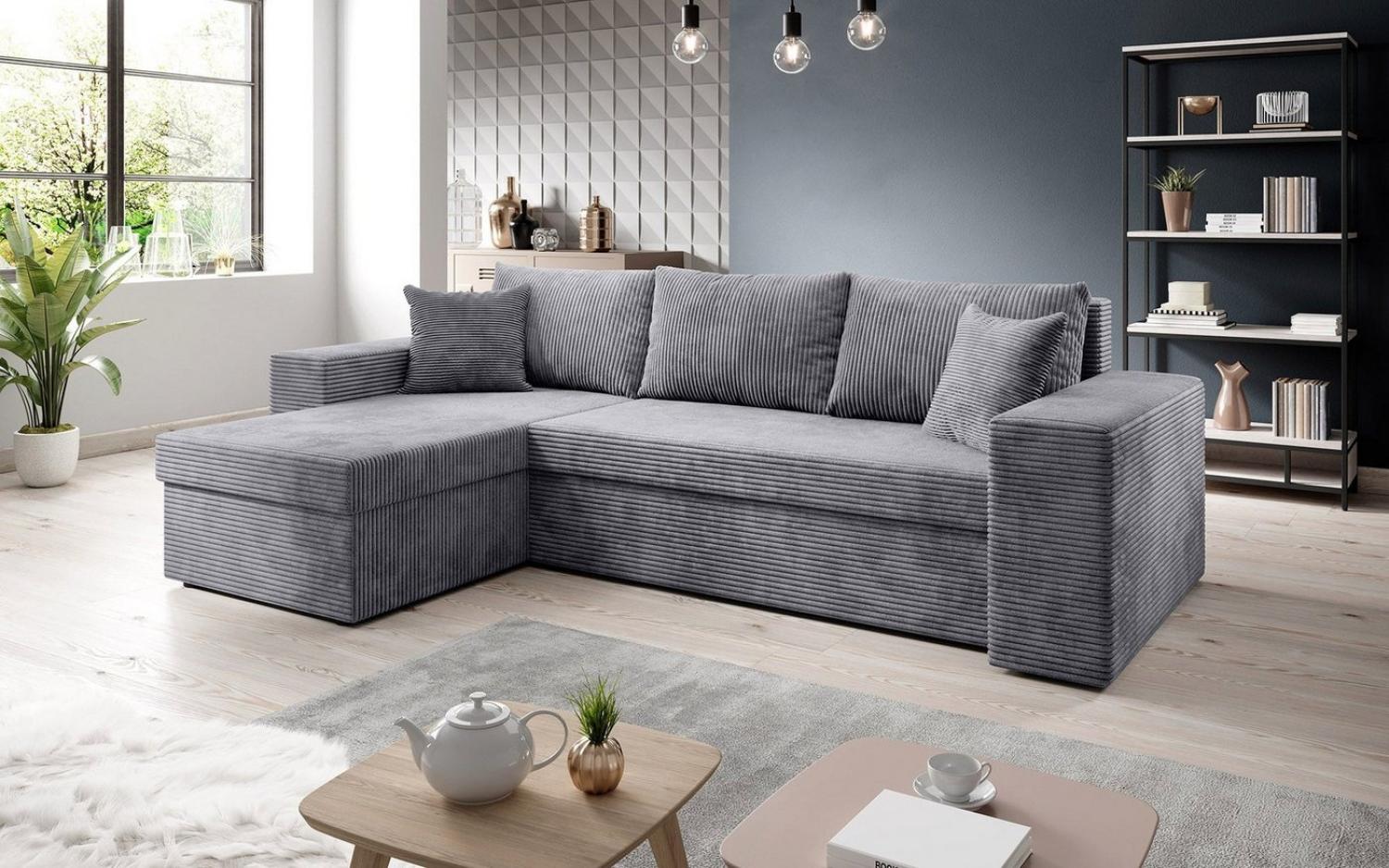 Luxusbetten24 Schlafsofa Designer Sofa Denver, mit Stauraum und Schlaffunktion Bild 1