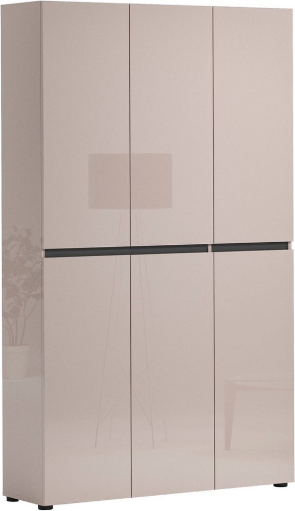 INOSIGN Schuhschrank MISTER Schuhkommode, Schuhmöbel, Schuhregal, Hochglanz lackiert Breite 120 cm, Höhe 200 cm, 6 Türen Bild 1