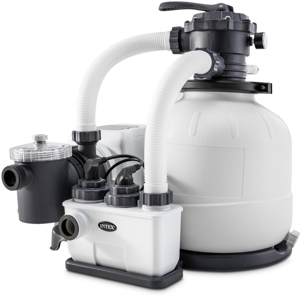 Intex Sandfilter + Chlorinator Kombination 32m³ Bild 1