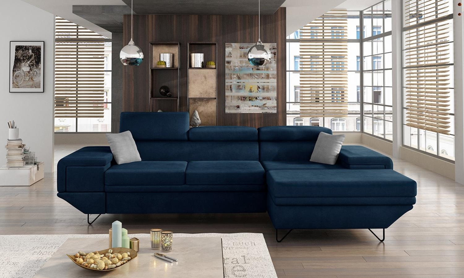 Ecksofa Benito, Seite: Rechts, Farbe: Kronos 09 + Kronos 09 + Paros 5 Bild 1