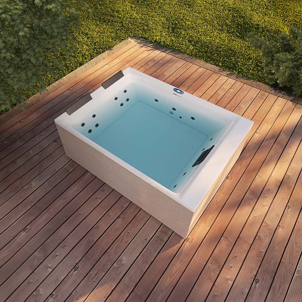 HOME DELUXE Outdoor Whirlpool NIMBUS 190 x 140 cm für 2 Personen Bild 1