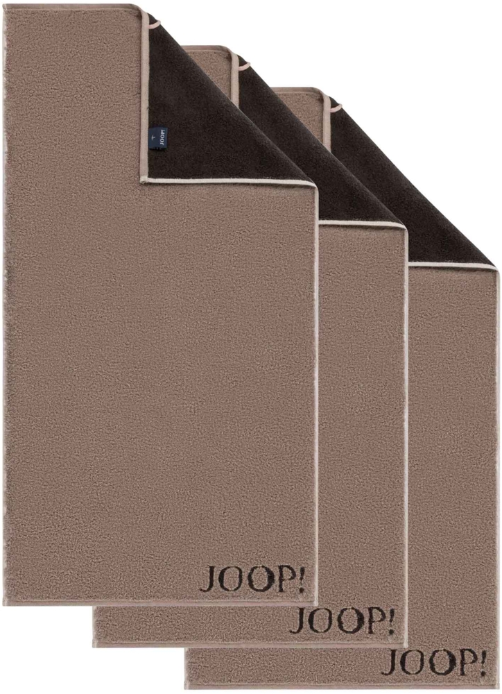 JOOP! Handtuch Classic / Infinity Kollektion, 3er Pack - Walkfrottier Mocca 50x100cm Bild 1