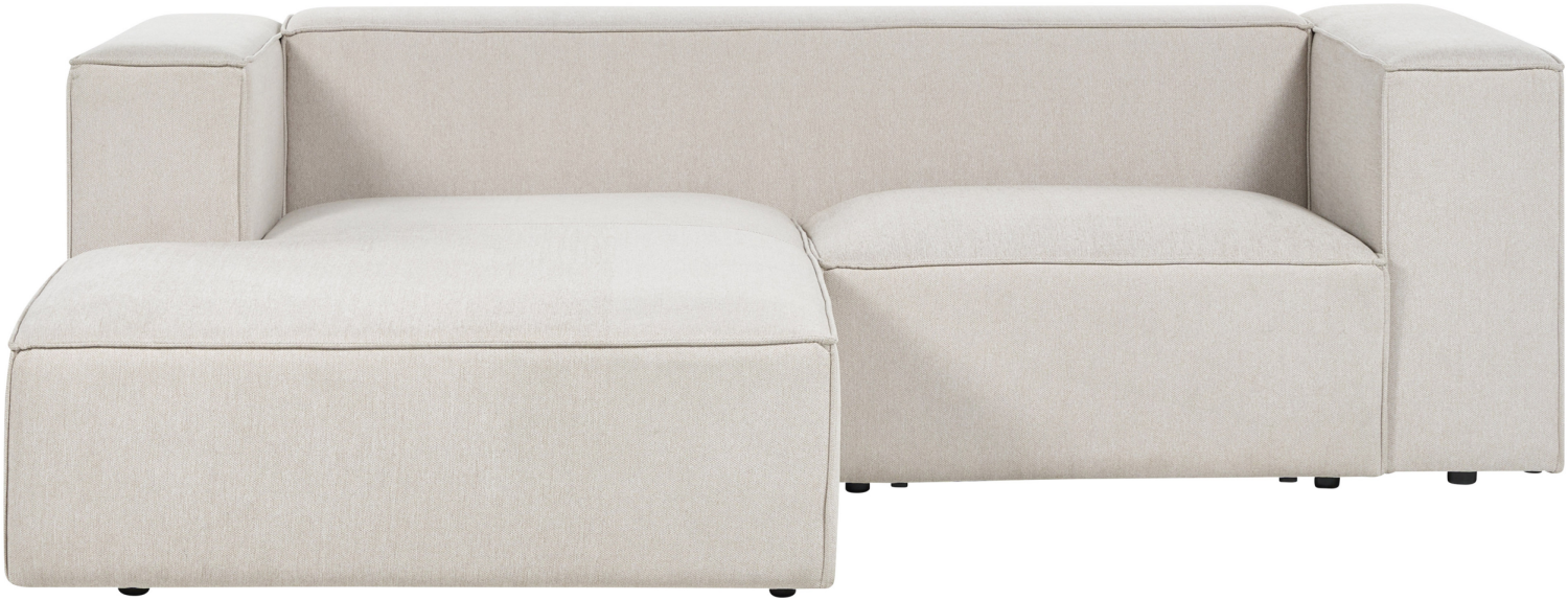 2 Sitzer Sofa VERNON Helles Beige Stoff Bild 1